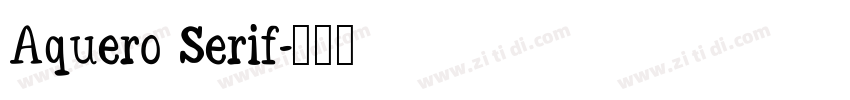 Aquero Serif字体转换